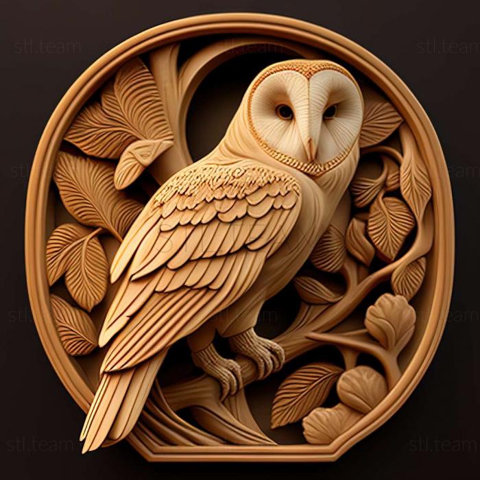 3D model barn owl (STL)